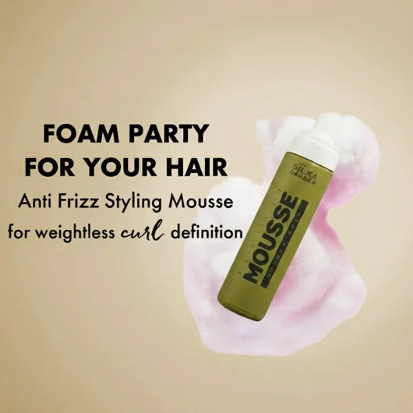 Silka Barber Stylist Mousse Bouncy Hold- 250ML